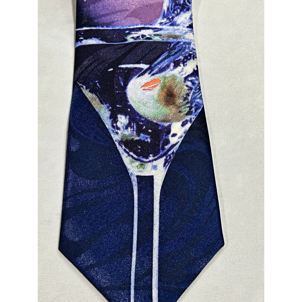 Martini Cocktail Olive Bar Bartender Mixologist Novelty Necktie Steven Harris